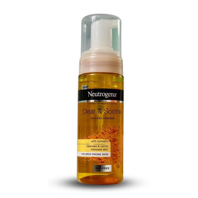 Neutrogena Turmeric Flavour Clear & Soothe Mousse Cleanser, 150ml