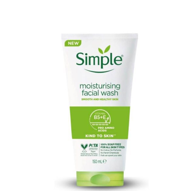 Simple Kind To Skin Moisturizing Facial Wash 150ml