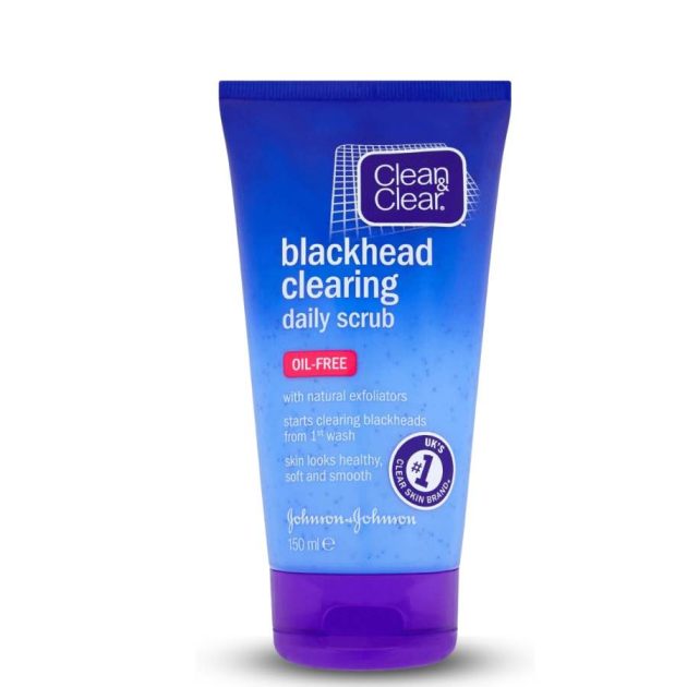 clean & clear blackhead clearing daily scrub