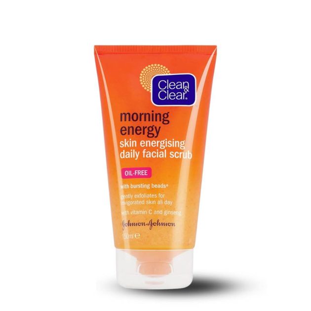 clean & clear morning energy skin energising daily facial scrub