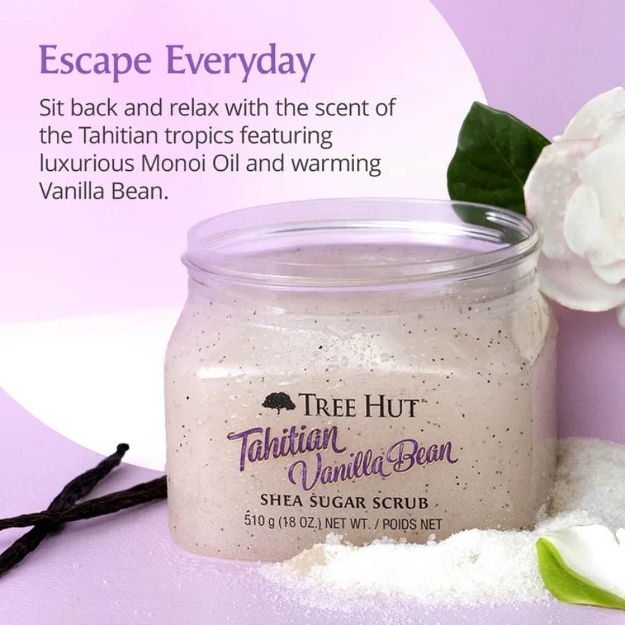 Tree Hut Tahitian Vanilla Bean Shea Exfoliating Sugar Scrub - Image 2